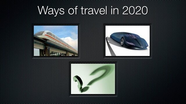 Ways of travel 2020