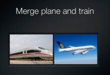 Merge plane and train